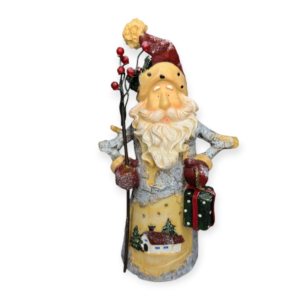 Rustic Resin Santa Claus Figure 8.5" Tall